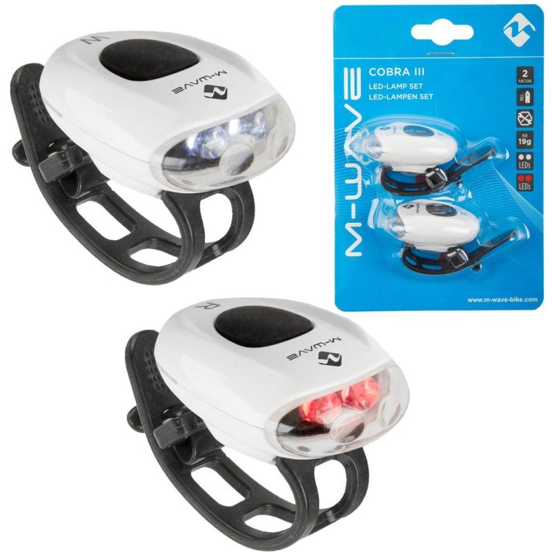 Zestaw Lampek Led / 2Xcr2025 / M-Wave Cobra Iii