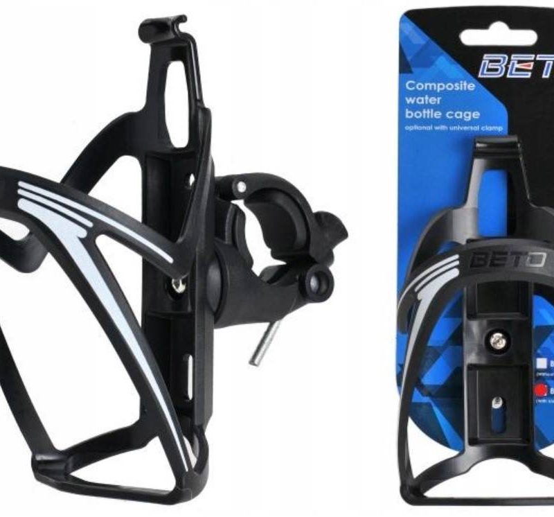 Koszyk Na Bidon Na Kierownice Beto Bc-110C Bk/Wh