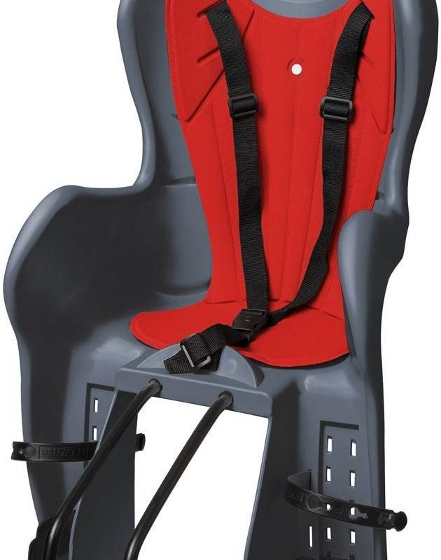 Fotelik Elibas T Na Ramę, Grafitowo-Czerwony