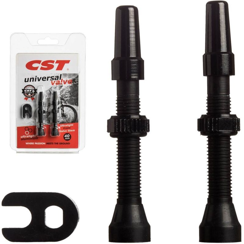 Zestaw Wentyli Cst Tubeless / 2Szt / 40 Mm / Bk