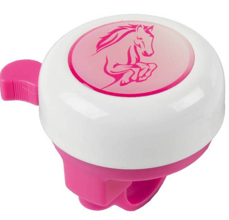 Dzwonek M-Wave Horse , Biało-Różowy