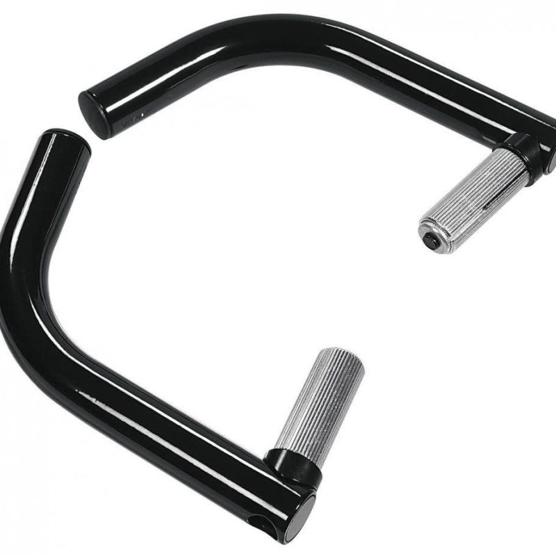 Rogi Kierownicy Wpuszczane, Alu, Czarne